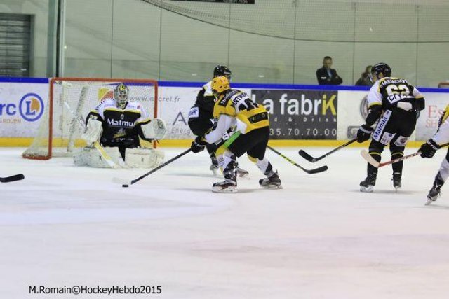 Photo hockey match Rouen - Strasbourg  le 05/01/2016