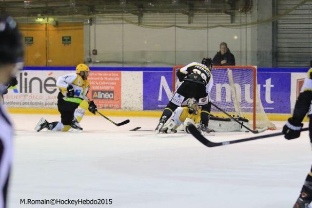 Photo hockey match Rouen - Strasbourg  le 05/01/2016