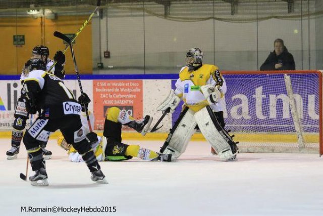 Photo hockey match Rouen - Strasbourg  le 05/01/2016