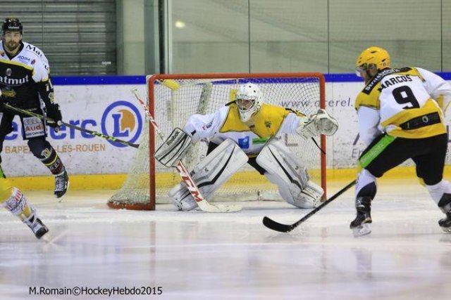 Photo hockey match Rouen - Strasbourg  le 05/01/2016