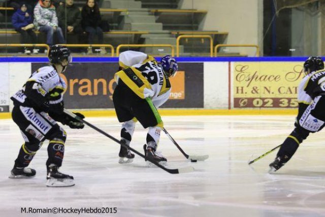Photo hockey match Rouen - Strasbourg  le 05/01/2016