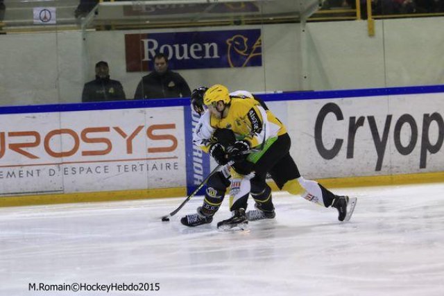 Photo hockey match Rouen - Strasbourg  le 05/01/2016