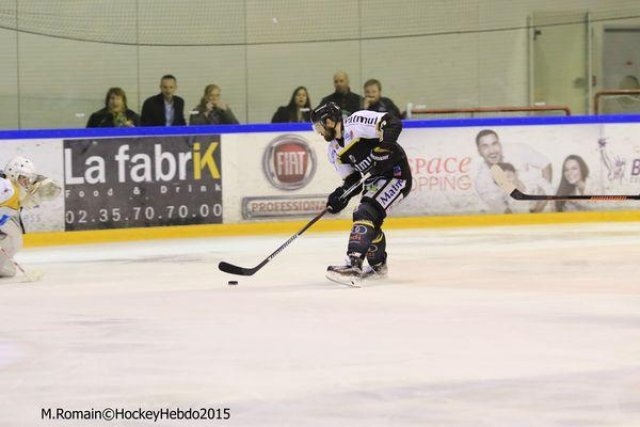 Photo hockey match Rouen - Strasbourg  le 05/01/2016
