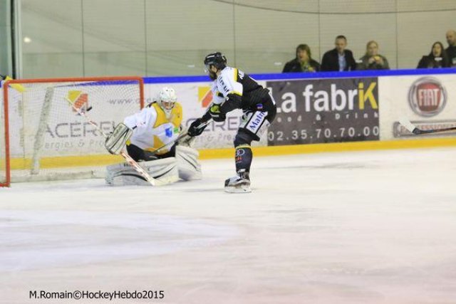 Photo hockey match Rouen - Strasbourg  le 05/01/2016