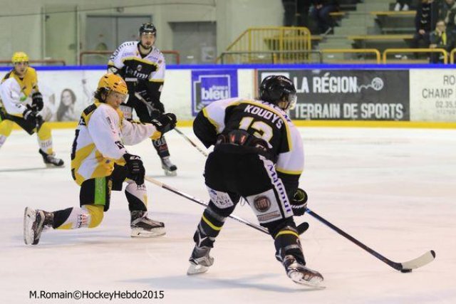 Photo hockey match Rouen - Strasbourg  le 05/01/2016
