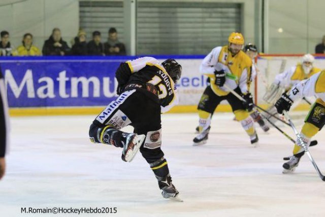 Photo hockey match Rouen - Strasbourg  le 05/01/2016