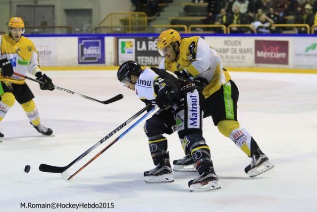 Photo hockey match Rouen - Strasbourg  le 05/01/2016