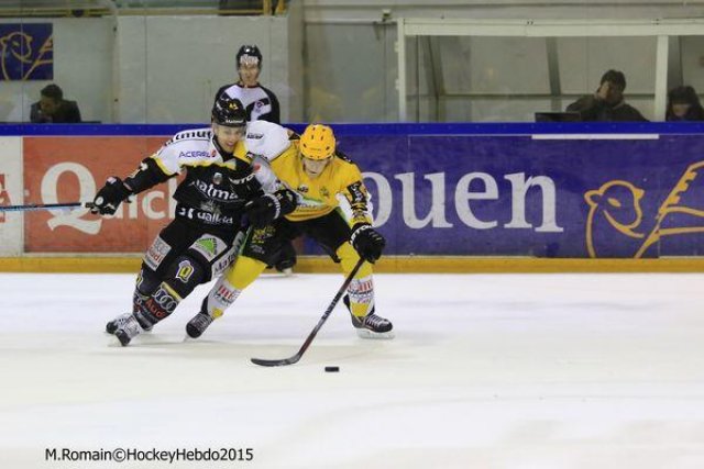 Photo hockey match Rouen - Strasbourg  le 05/01/2016