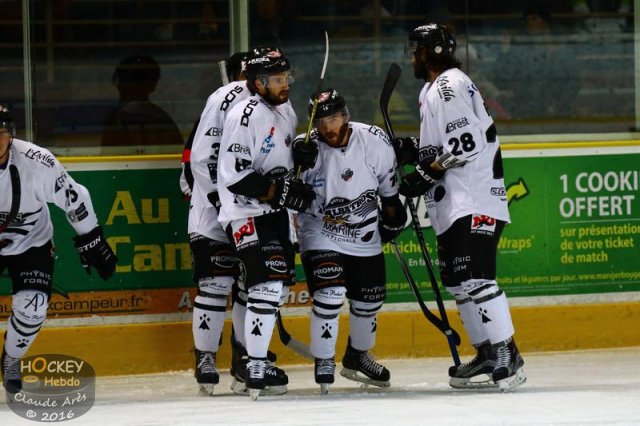 Photo hockey match Chamonix  - Brest  le 06/01/2016