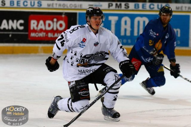 Photo hockey match Chamonix  - Brest  le 06/01/2016
