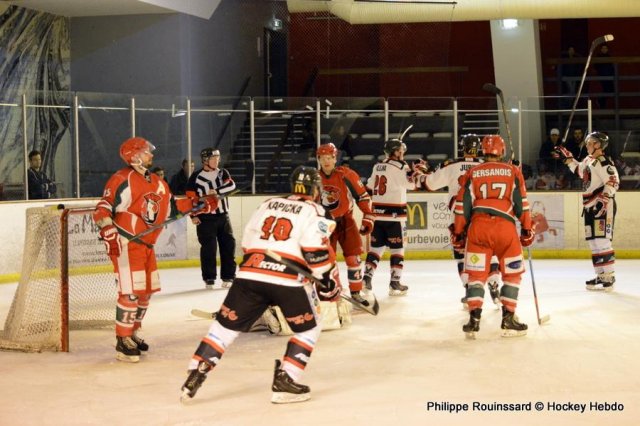 Photo hockey match Courbevoie  - Mulhouse le 09/01/2016