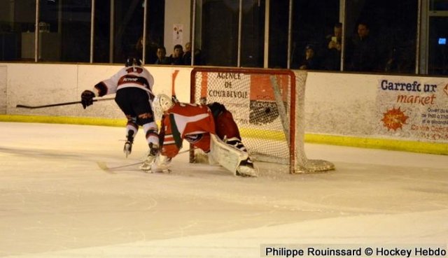 Photo hockey match Courbevoie  - Mulhouse le 09/01/2016