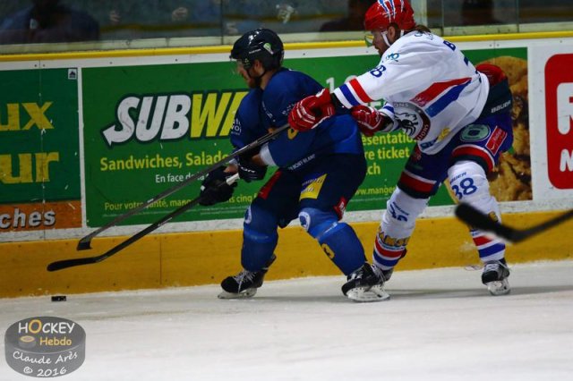 Photo hockey match Chamonix  - Lyon le 09/01/2016