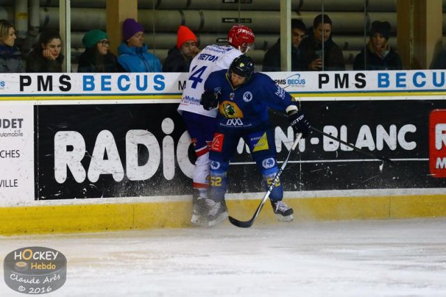 Photo hockey match Chamonix  - Lyon le 09/01/2016