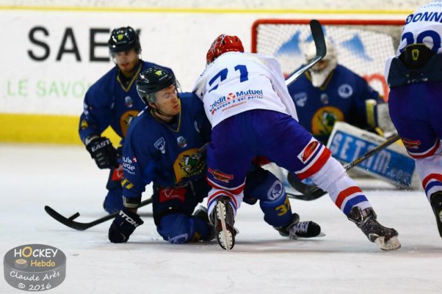 Photo hockey match Chamonix  - Lyon le 09/01/2016