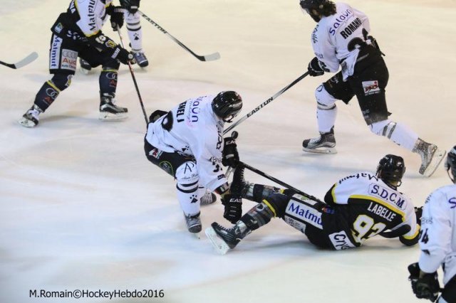 Photo hockey match Rouen - Brest  le 16/01/2016