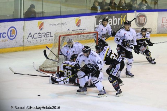 Photo hockey match Rouen - Brest  le 16/01/2016