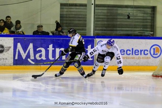 Photo hockey match Rouen - Brest  le 16/01/2016