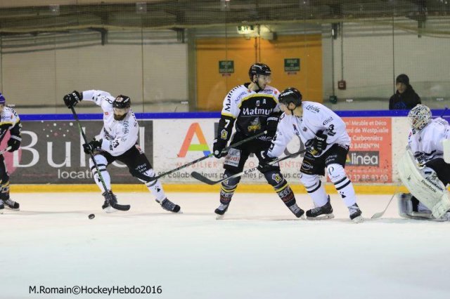 Photo hockey match Rouen - Brest  le 16/01/2016