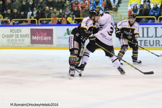 Photo hockey match Rouen - Brest  le 16/01/2016