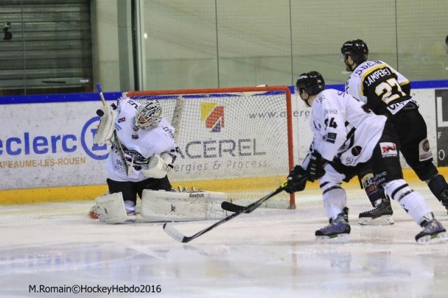 Photo hockey match Rouen - Brest  le 16/01/2016