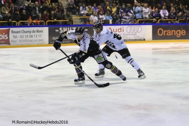 Photo hockey match Rouen - Brest  le 16/01/2016