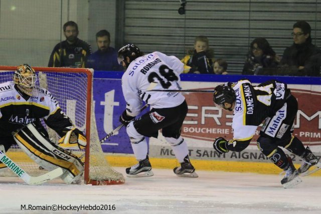 Photo hockey match Rouen - Brest  le 16/01/2016
