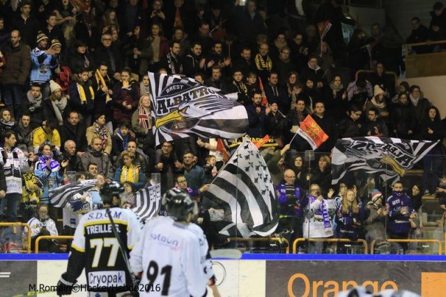 Photo hockey match Rouen - Brest  le 16/01/2016