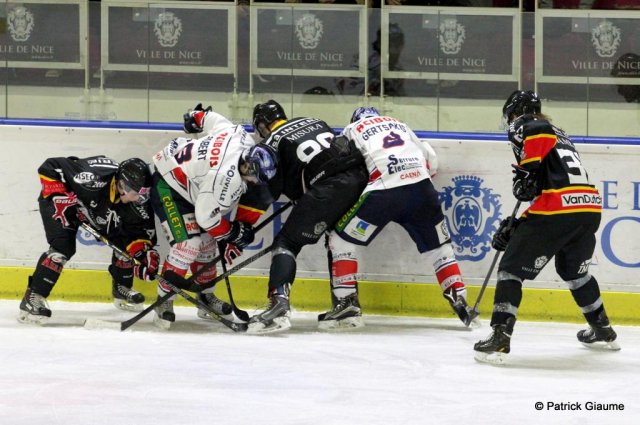 Photo hockey match Nice - Caen  le 16/01/2016