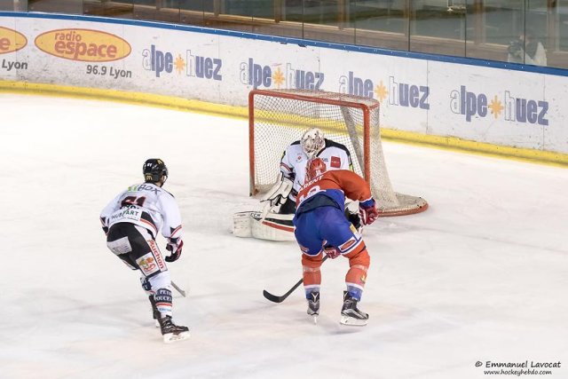 Photo hockey match Lyon - Amiens  le 19/01/2016