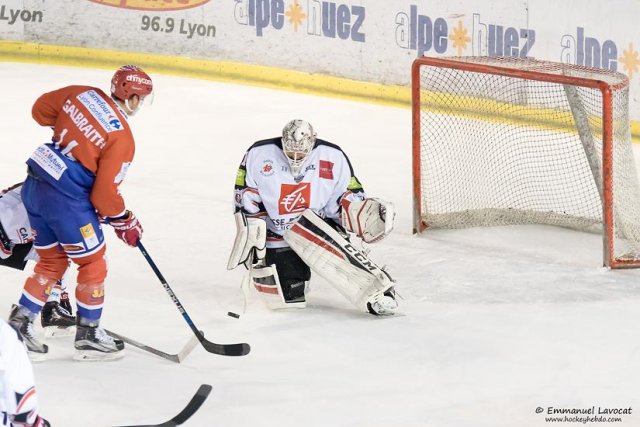 Photo hockey match Lyon - Amiens  le 19/01/2016