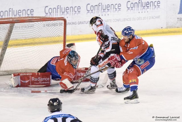 Photo hockey match Lyon - Amiens  le 19/01/2016