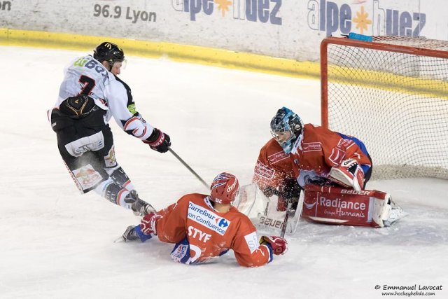 Photo hockey match Lyon - Amiens  le 19/01/2016