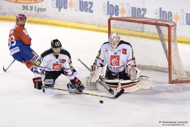 Photo hockey match Lyon - Amiens  le 19/01/2016