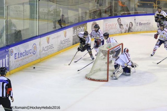 Photo hockey match Rouen - Grenoble  le 22/01/2016