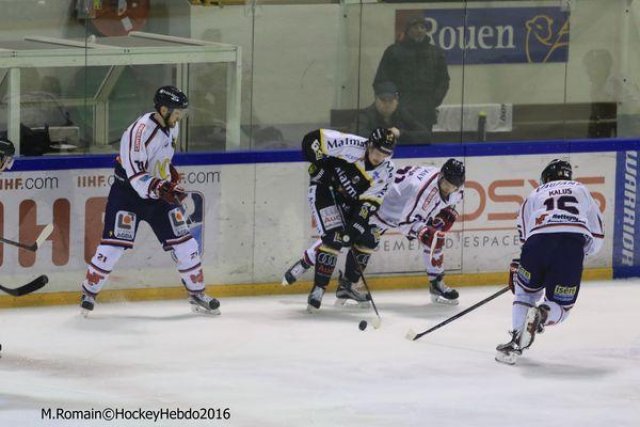 Photo hockey match Rouen - Grenoble  le 22/01/2016
