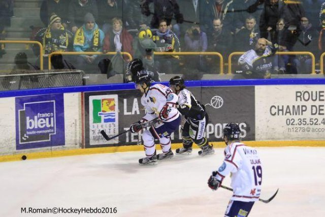 Photo hockey match Rouen - Grenoble  le 22/01/2016