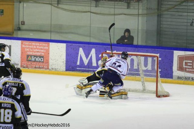 Photo hockey match Rouen - Grenoble  le 22/01/2016
