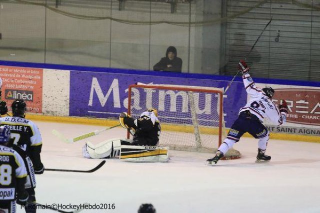 Photo hockey match Rouen - Grenoble  le 22/01/2016