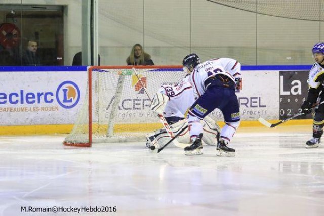 Photo hockey match Rouen - Grenoble  le 22/01/2016