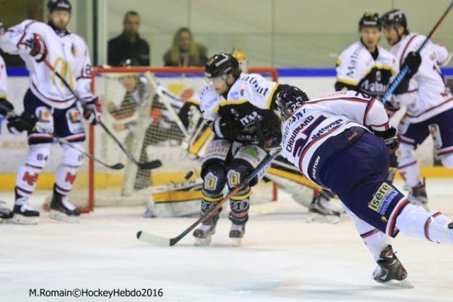 Photo hockey match Rouen - Grenoble  le 22/01/2016