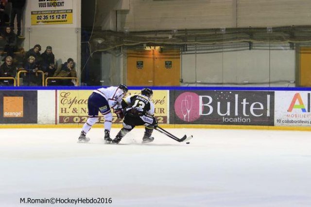 Photo hockey match Rouen - Grenoble  le 22/01/2016