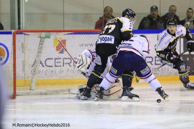 Photo hockey match Rouen - Grenoble  le 22/01/2016
