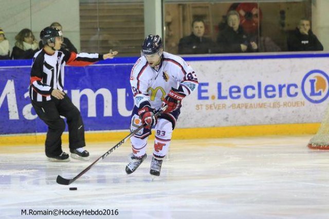 Photo hockey match Rouen - Grenoble  le 22/01/2016