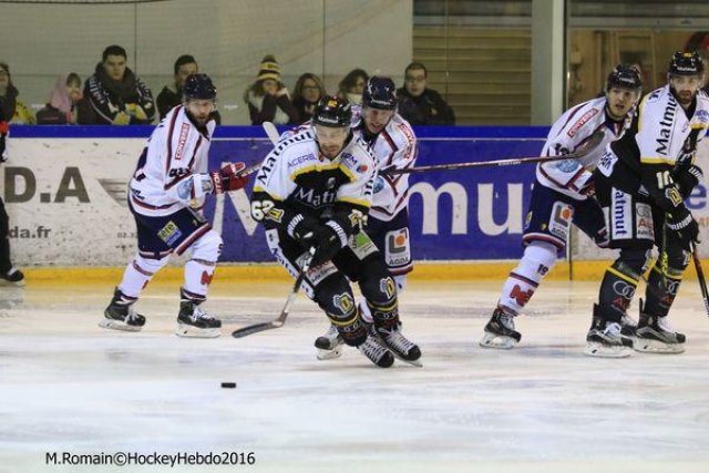 Photo hockey match Rouen - Grenoble  le 22/01/2016