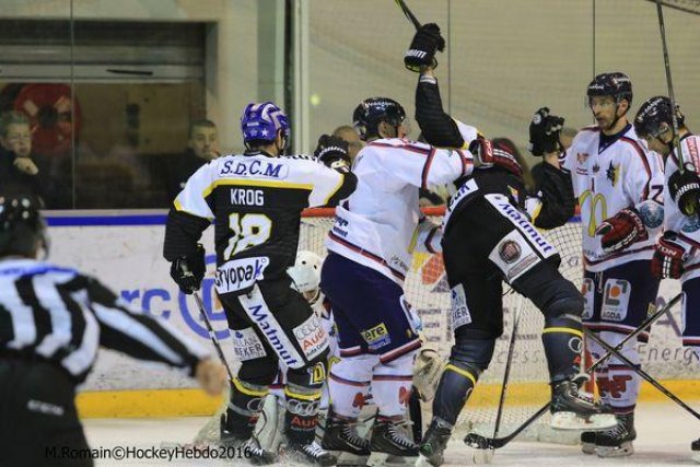 Photo hockey match Rouen - Grenoble  le 22/01/2016
