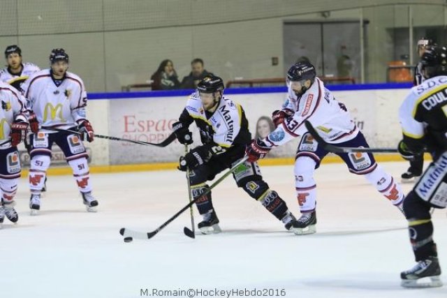 Photo hockey match Rouen - Grenoble  le 22/01/2016