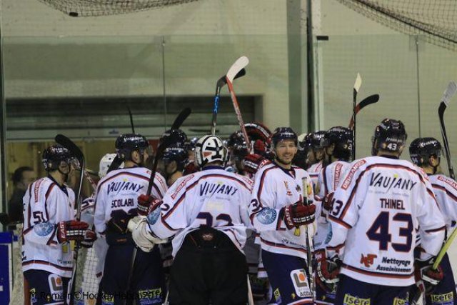 Photo hockey match Rouen - Grenoble  le 22/01/2016