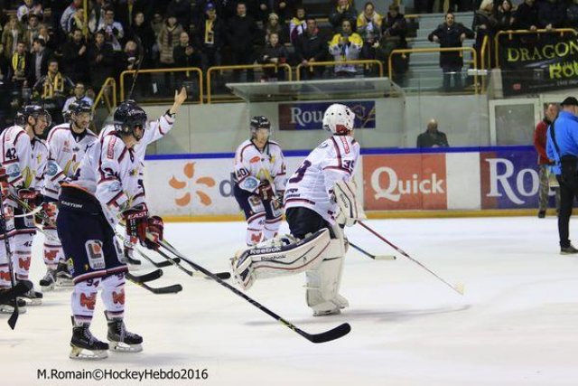 Photo hockey match Rouen - Grenoble  le 22/01/2016