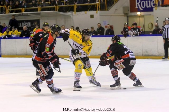 Photo hockey match Rouen - Amiens  le 26/01/2016
